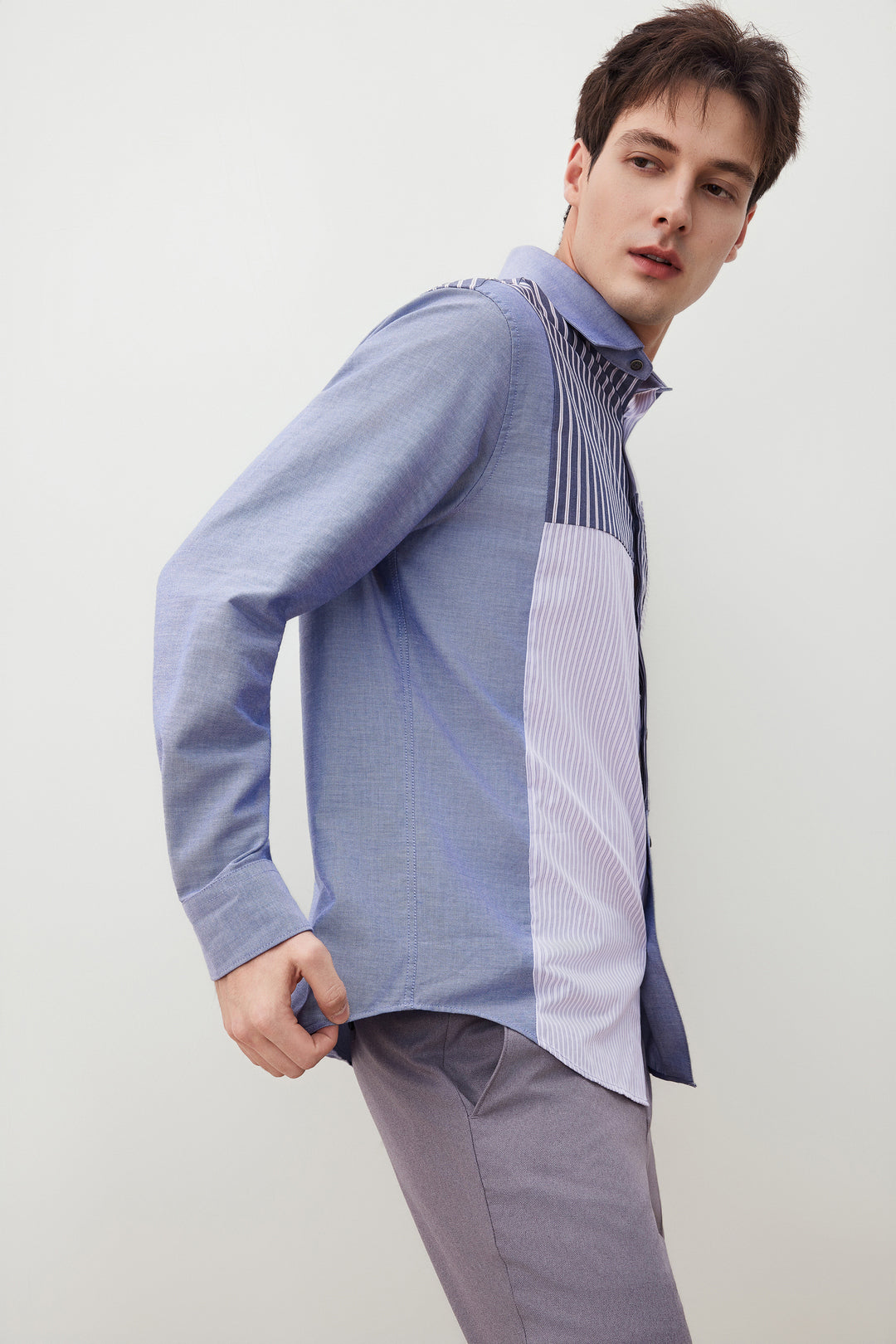 Wrinkle Free Long-Sleeve Casual Shirt