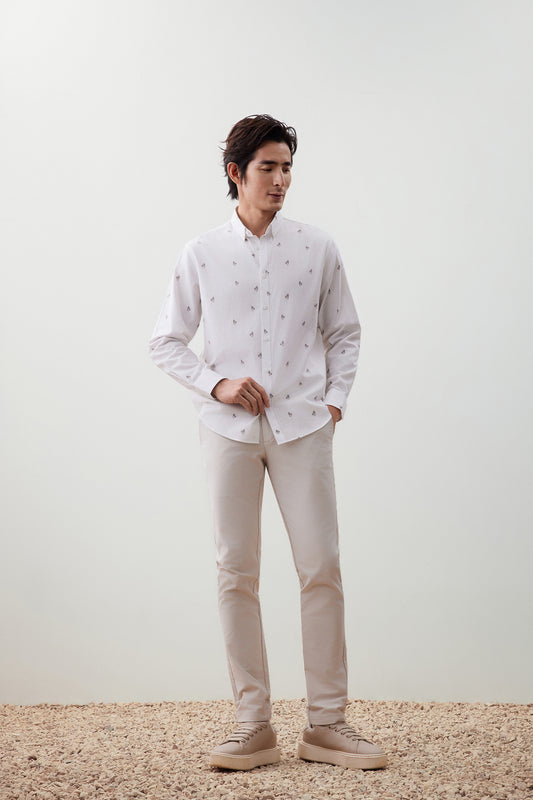 Wrinkle Free 長袖休閒恤衫