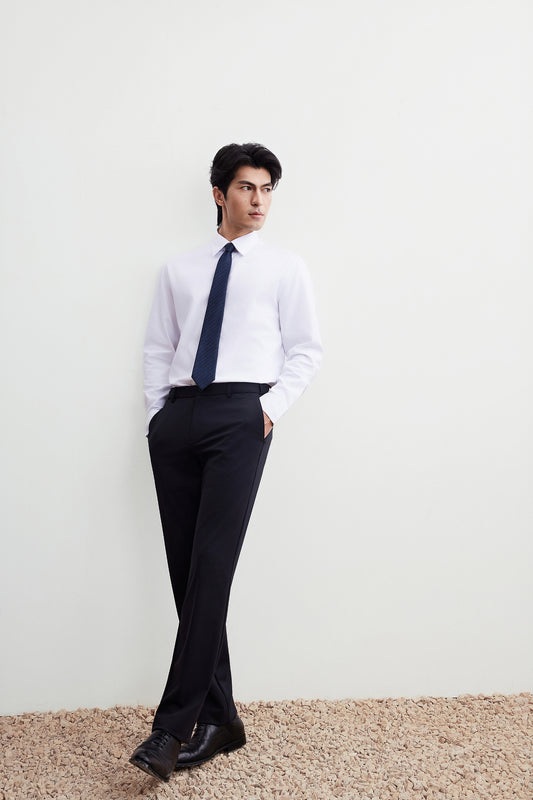 Easy Ironing | Fine Twill Long-Sleeve Dress Shirt