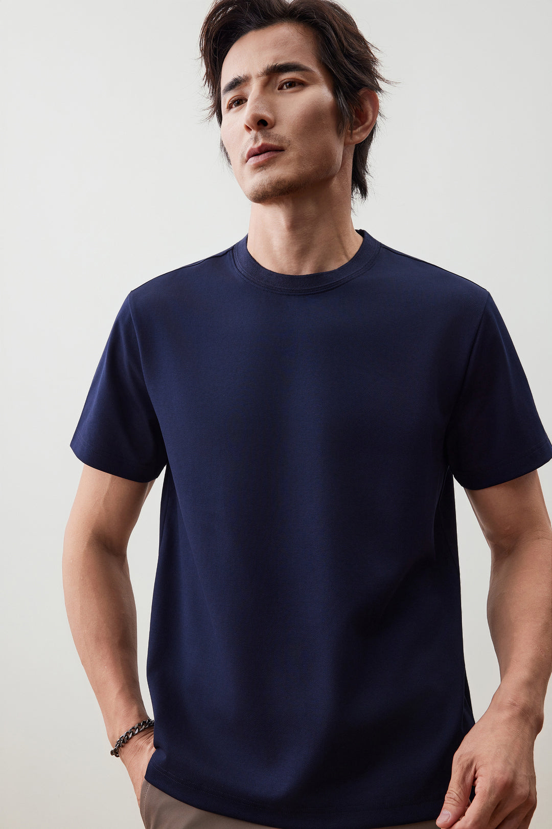 Mercerized Cotton 短袖休閒T恤