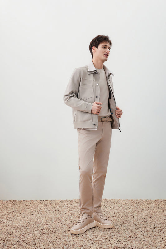 Denim-Style 針織外套