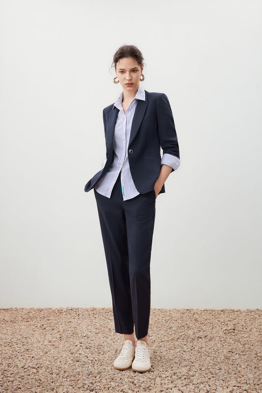 Non-Iron 翻領長袖商務恤衫