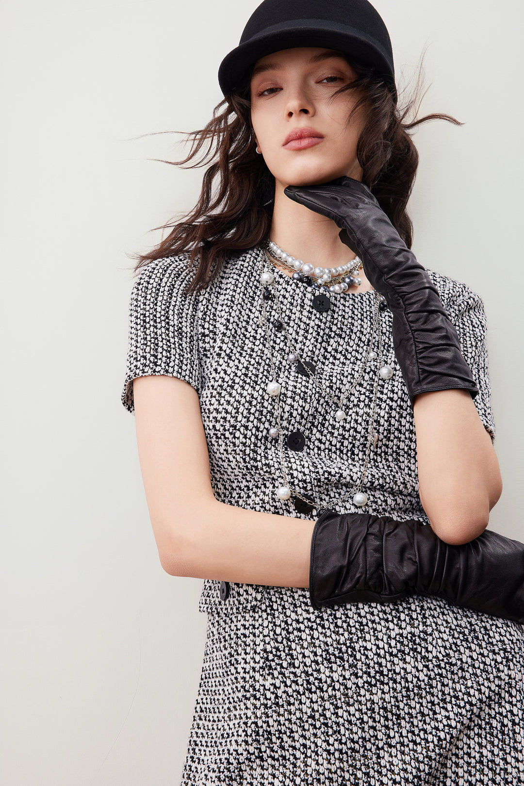 圓領短袖連身裙