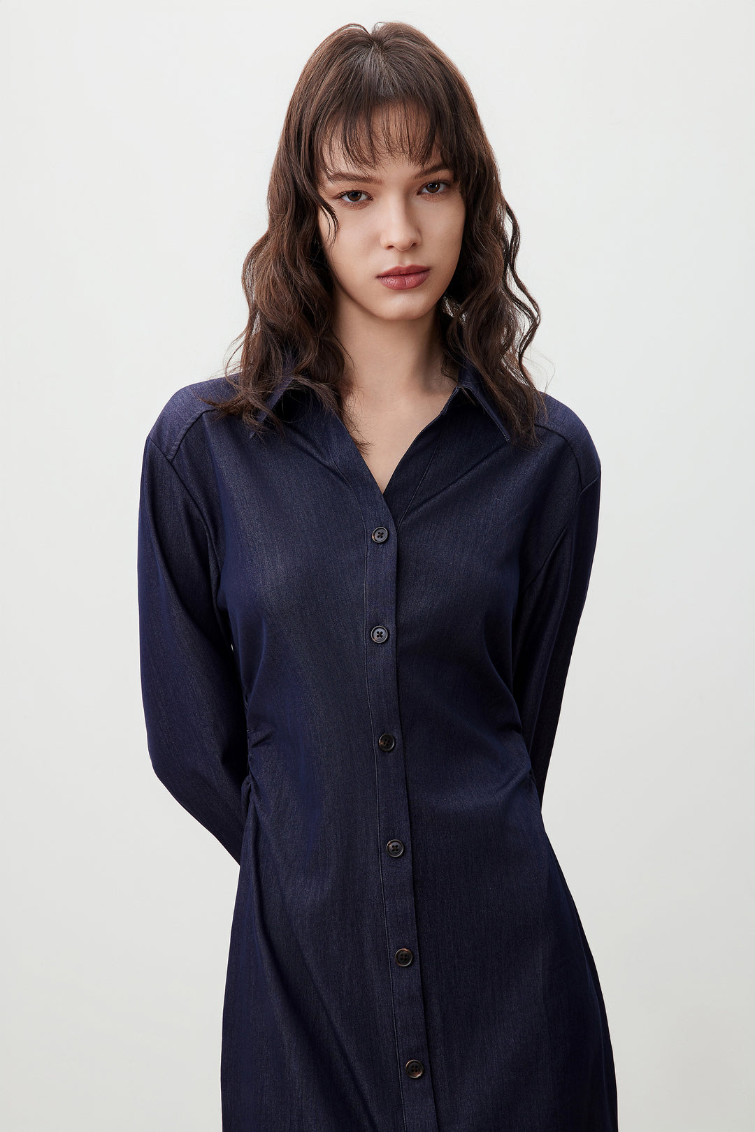 Twill 恤衫領連身裙