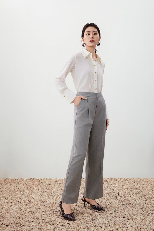 Crepe 恤衫領襯衫