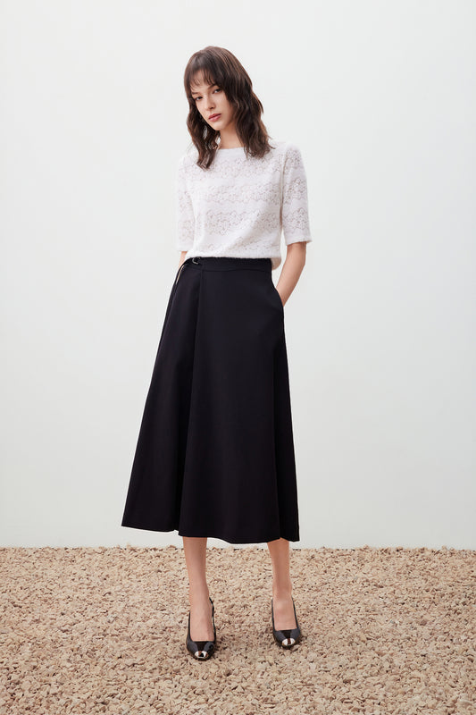 Boat Neck Half Sleeve Cut and Sew Top