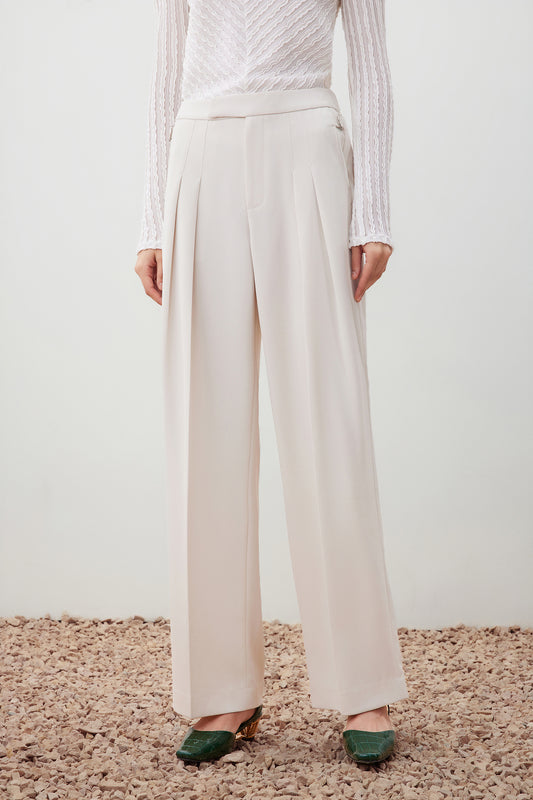 Relaxed Straight Leg Casual Pants