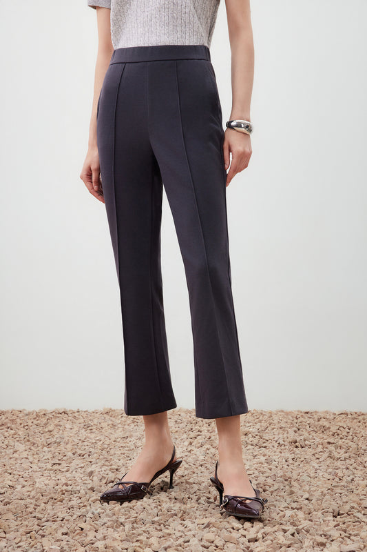 修身喇叭休閒長褲