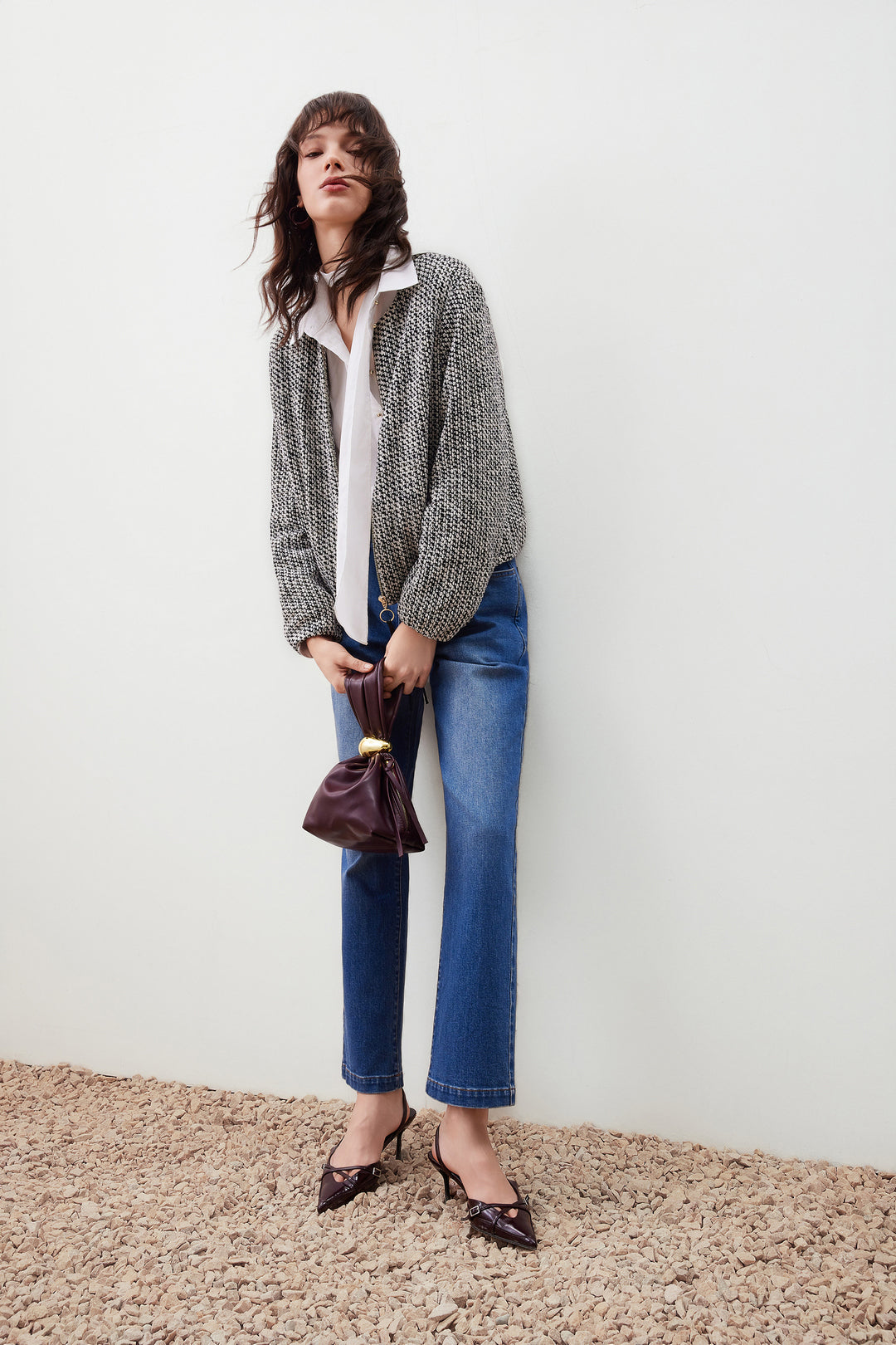 圓領長袖休閒外套