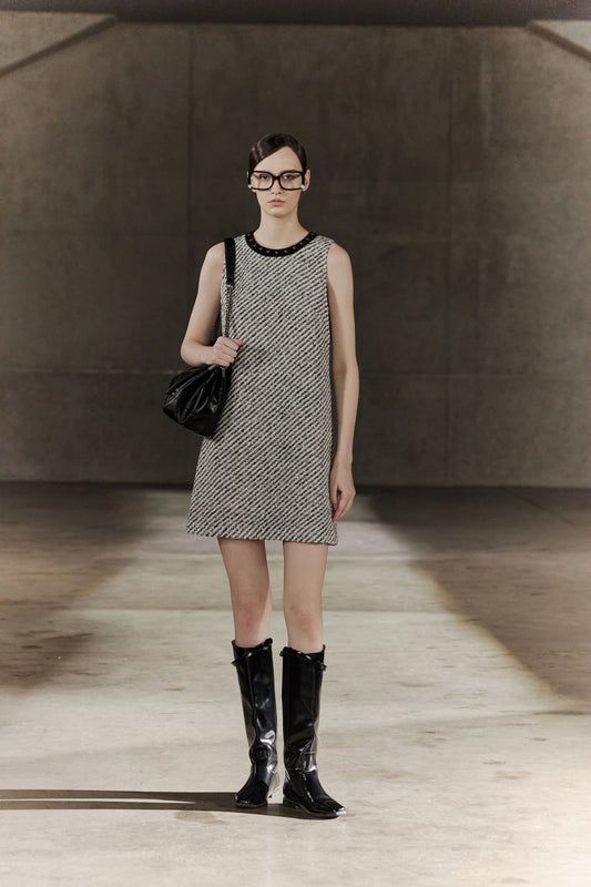 BLAACK | Wool Round Neck Dress