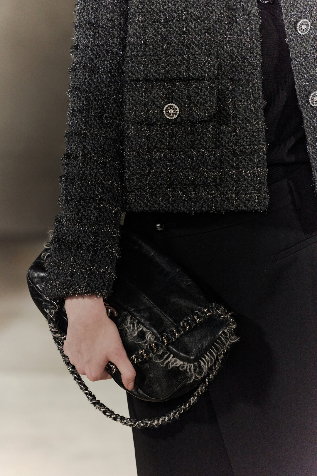 BLAACK | Round Neck Long Sleeve Jacket