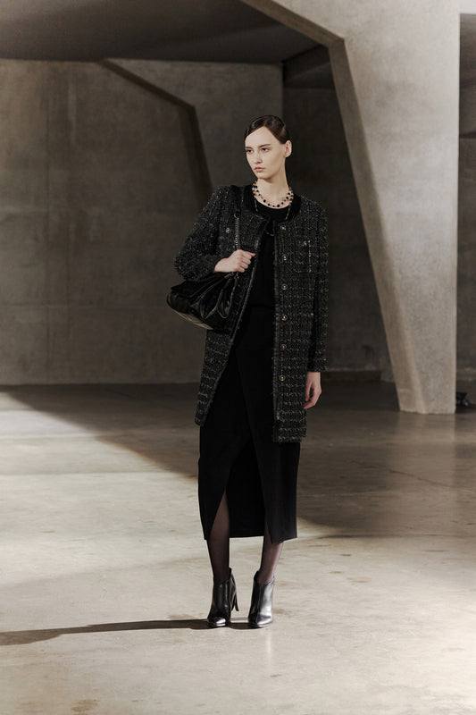 BLAACK | Stand Collar Long Sleeve Coat