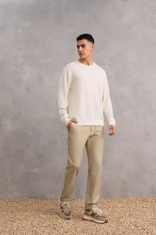 Comfort Stretch Brushed-Back 休閒長褲