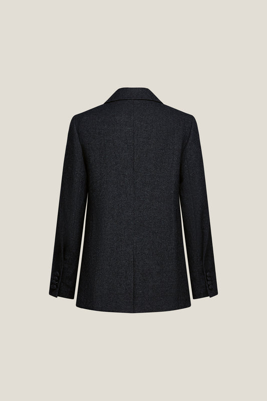 Notch Lapel Long Sleeve Blazer