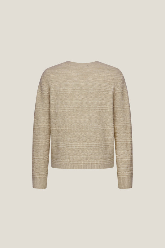 Textured 圓領針織毛衣