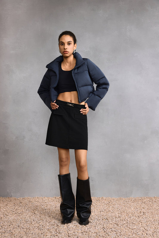 企領長袖羽絨外套