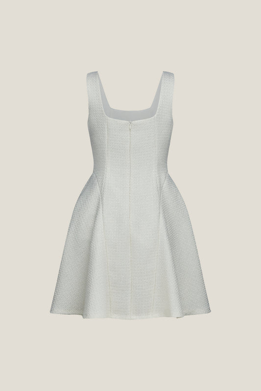 Lapel Collar Sleeveless Dress