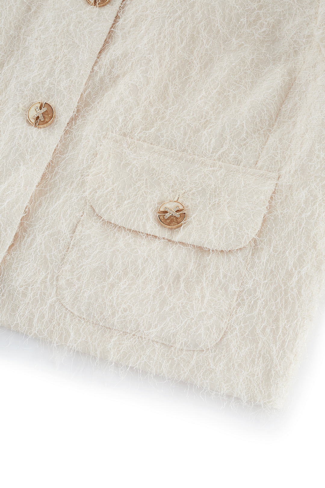 Round Neck Long Sleeve Jacket