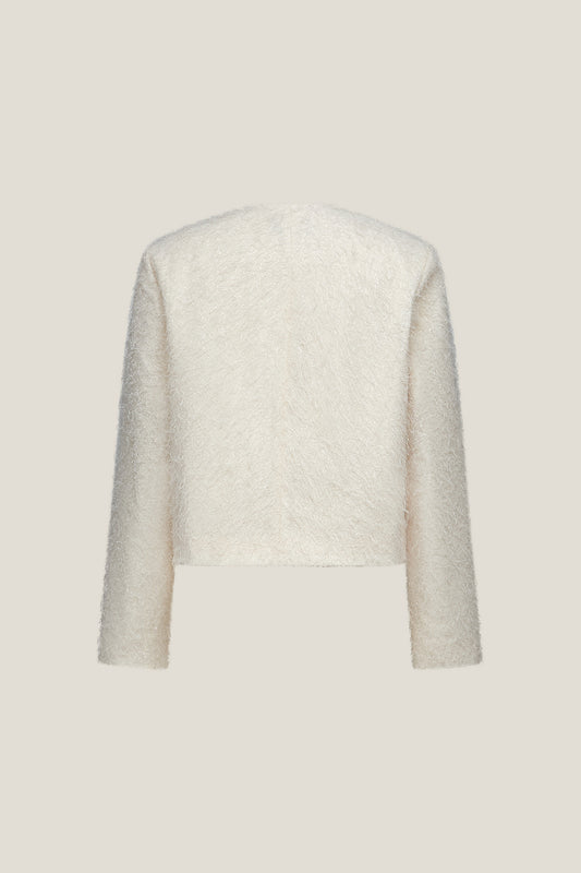 Round Neck Long Sleeve Jacket