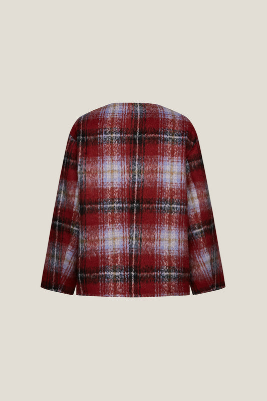 Brushed 圓領休閒外套