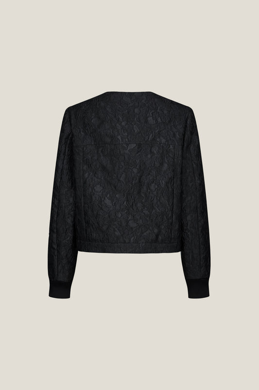 Round Neck Long Sleeve Jacket