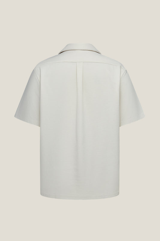 Cotton Blend Knit | Cotton Blend Short-Sleeve Casual Shirt