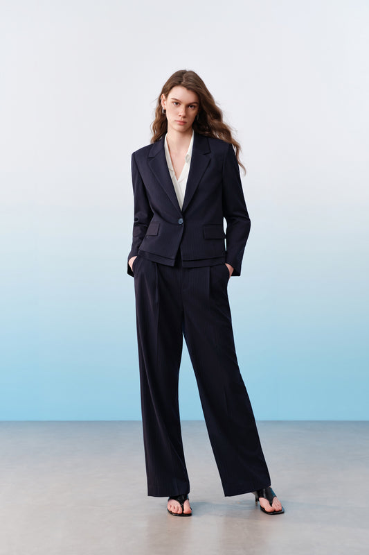 Machine Washable | Notch Lapel Suit Blazer