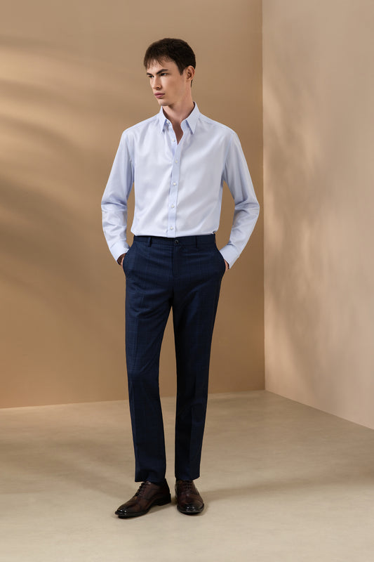 BLAACK | Non-Iron | Cotton Silk Blend Long-Sleeve Dress Shirt