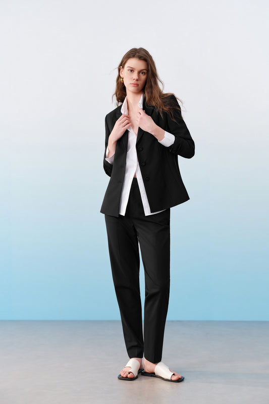 BLAACK | Wool Blend | Notch Lapel 標準領套裝西裝外套
