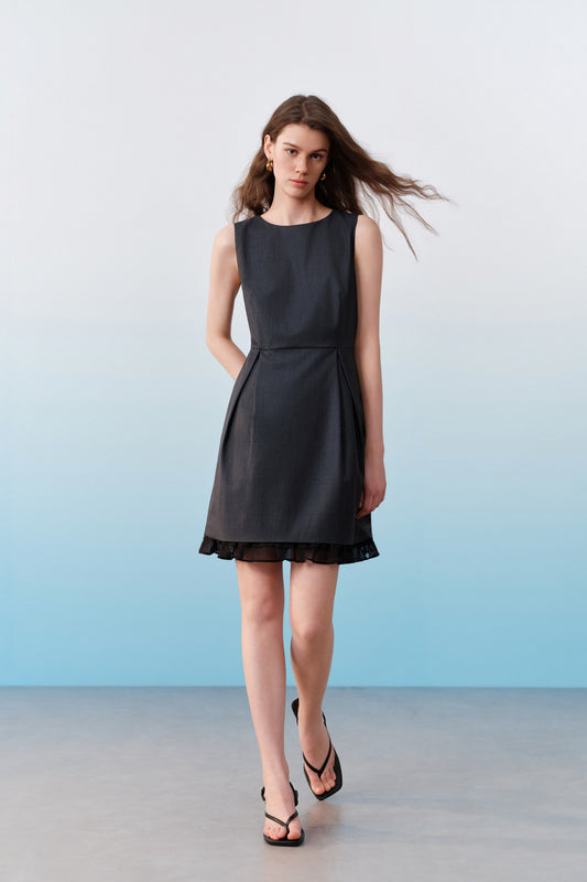 BLAACK | Wool Blend | Round Neck Dress