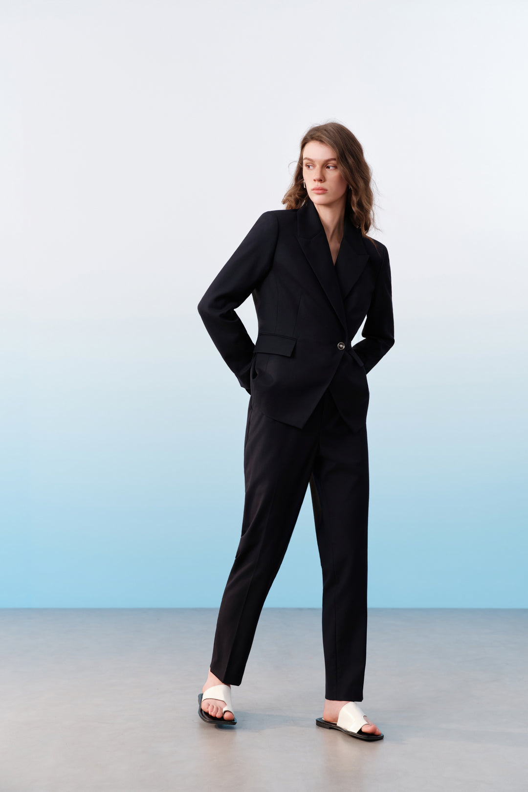 BLAACK | Wool Blend | Hip Hanger Suit Pants
