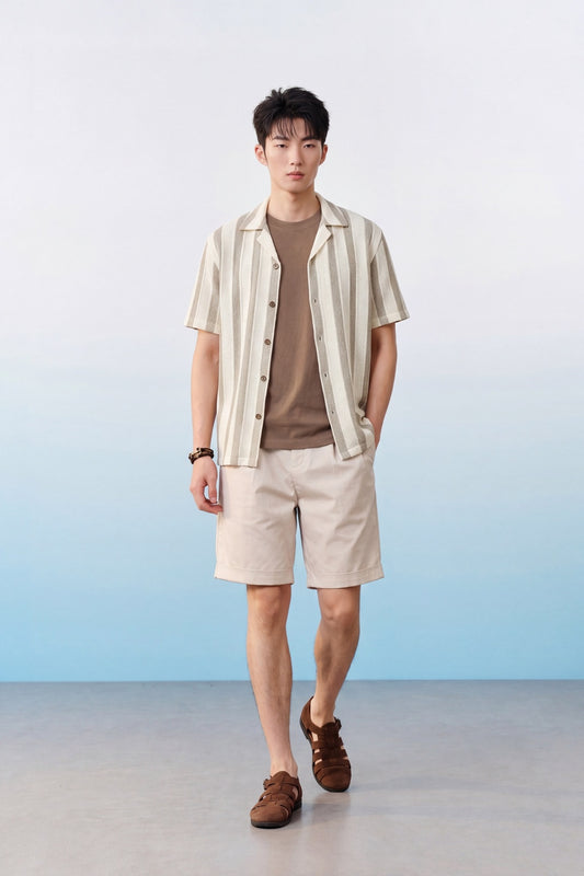Relax Fit Short-Sleeve Casual Shirt