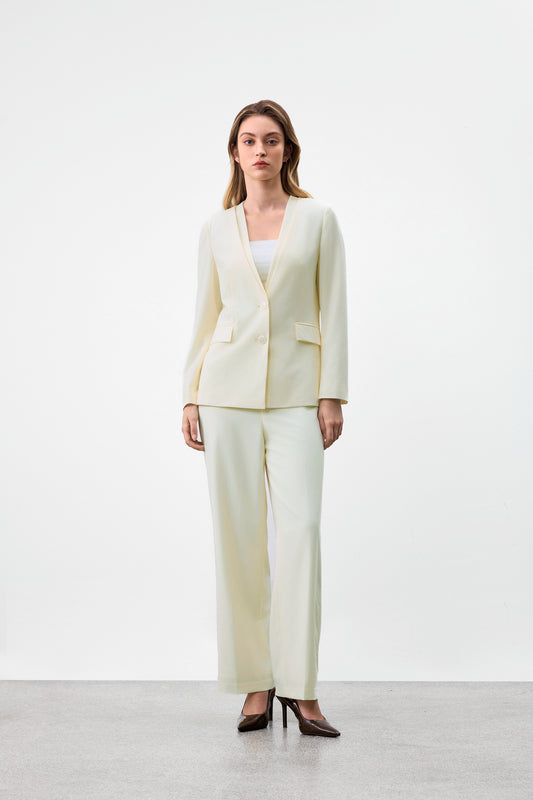 Cool Touch | V Neck Suit Blazer