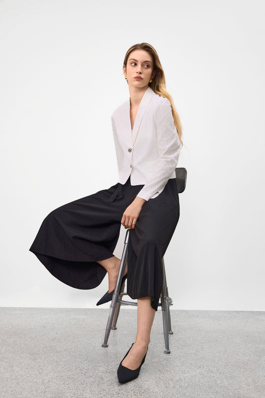 100% Cotton | Shawl Lapel Blazer