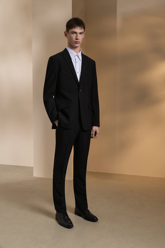 Notch Lapel Double Vent | Machine Washable Suit Blazer