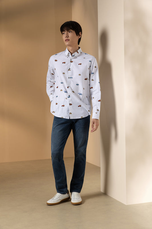 Non-Iron | Pure Cotton Long-Sleeve Casual Shirt