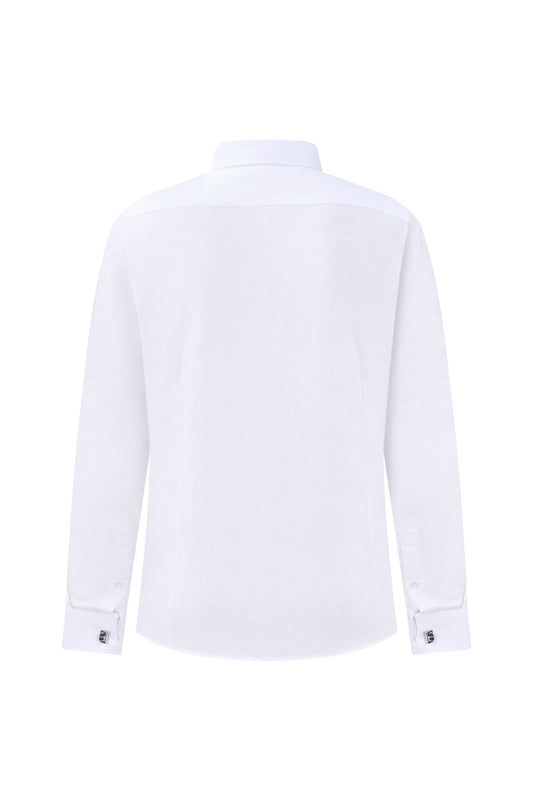 LUXURY | Easy Ironing | Premiun Cotton Silk Long-Sleeve Dress Shirt
