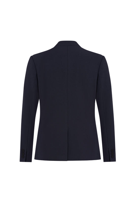 BLAACK | Crepe | Notched Stand Collar Blazer