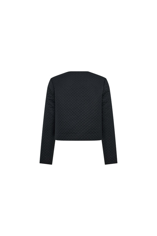 LUXURY | Jacquard | Round Neck Jacket