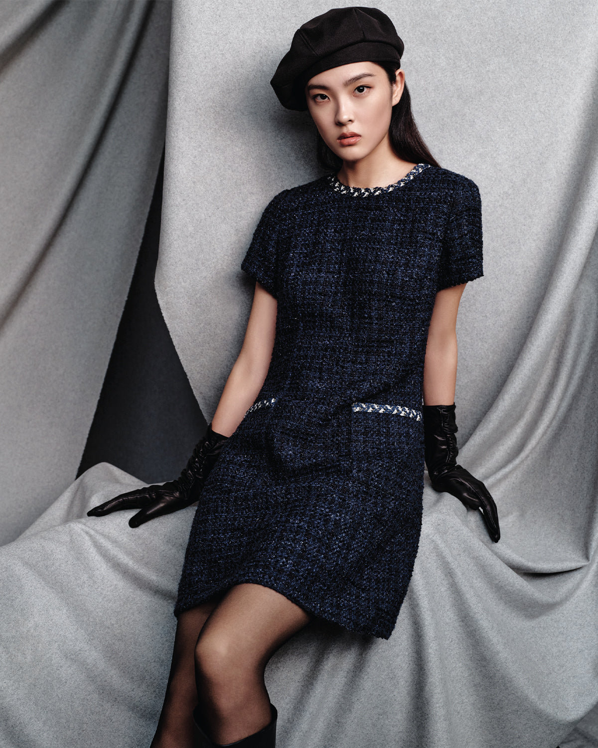 g2000 black dress BLAACK | UV Protection | Round Neck Dress