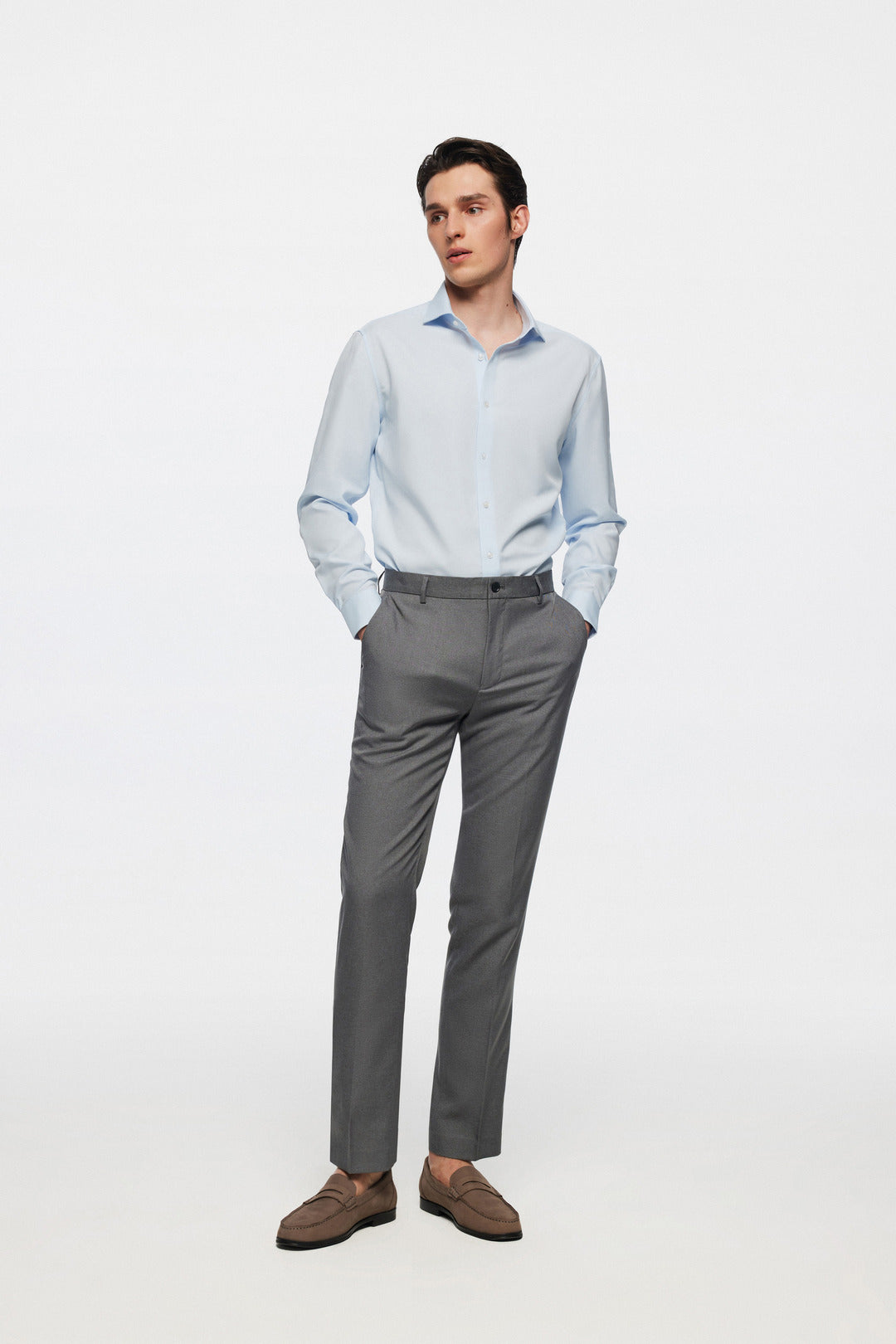 Non-Iron Dry 長袖商務恤衫