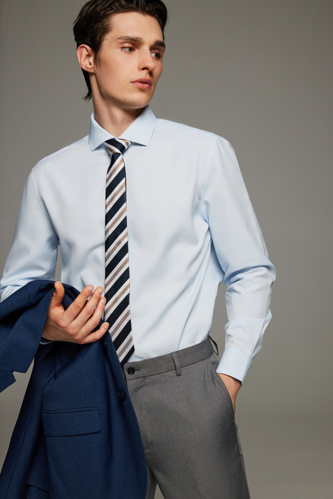 Non-Iron Dry 長袖商務恤衫