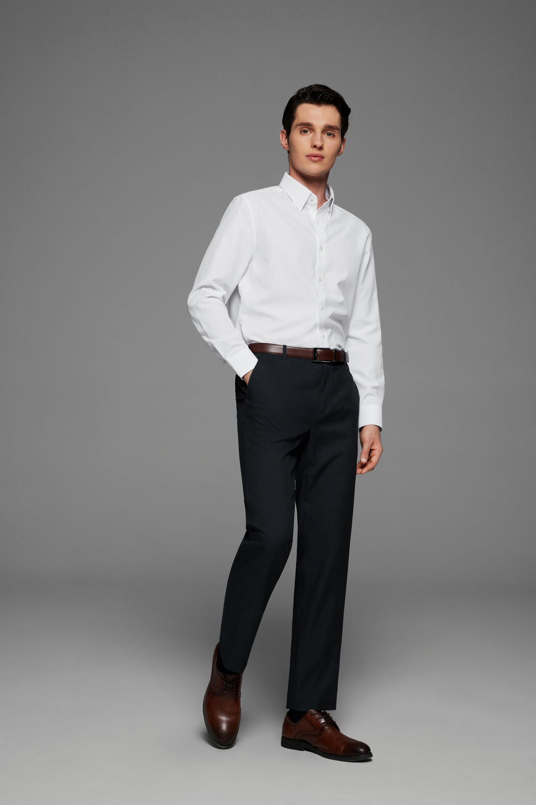 Non-Iron Dry 長袖商務恤衫