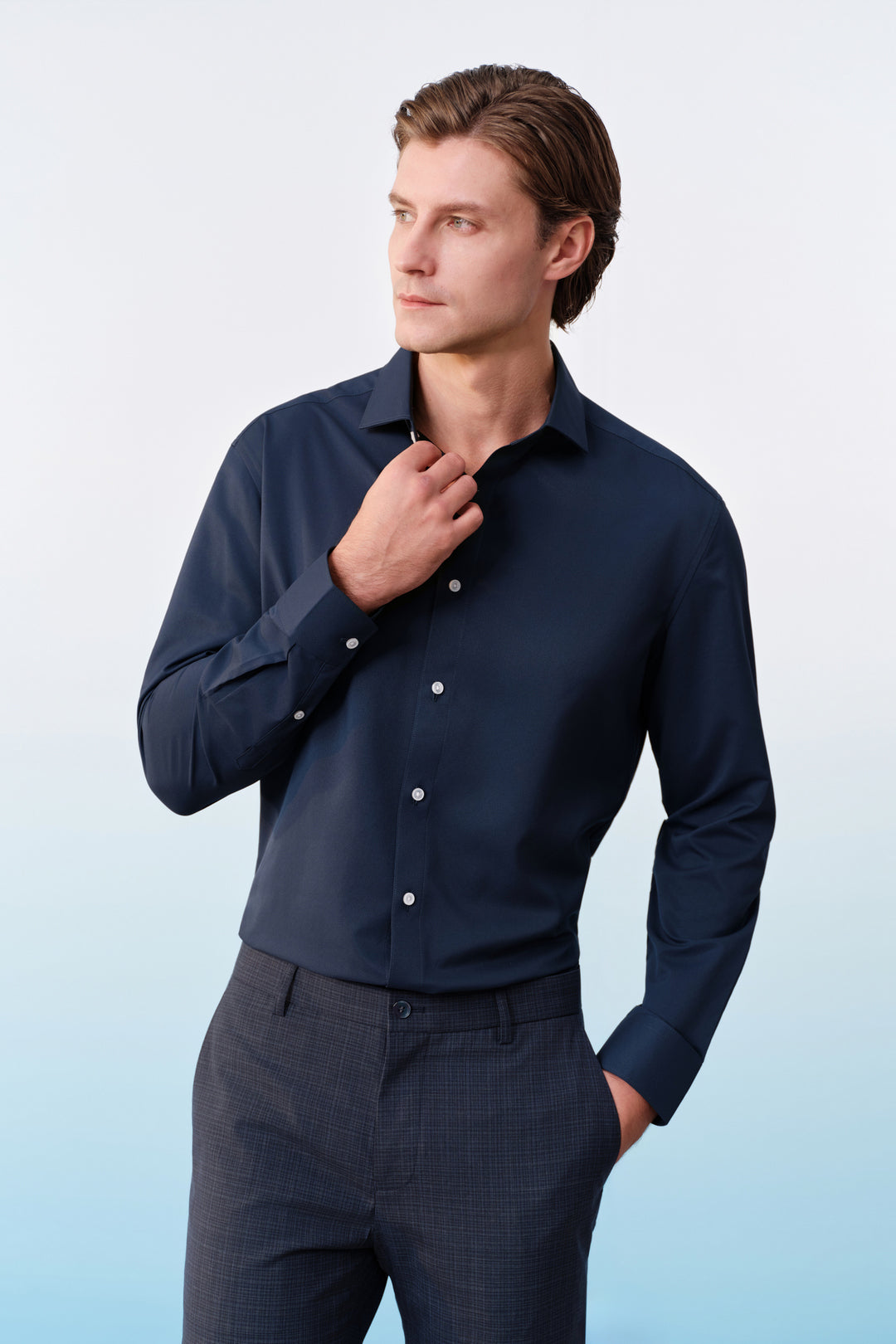 Non-Iron 長袖商務恤衫