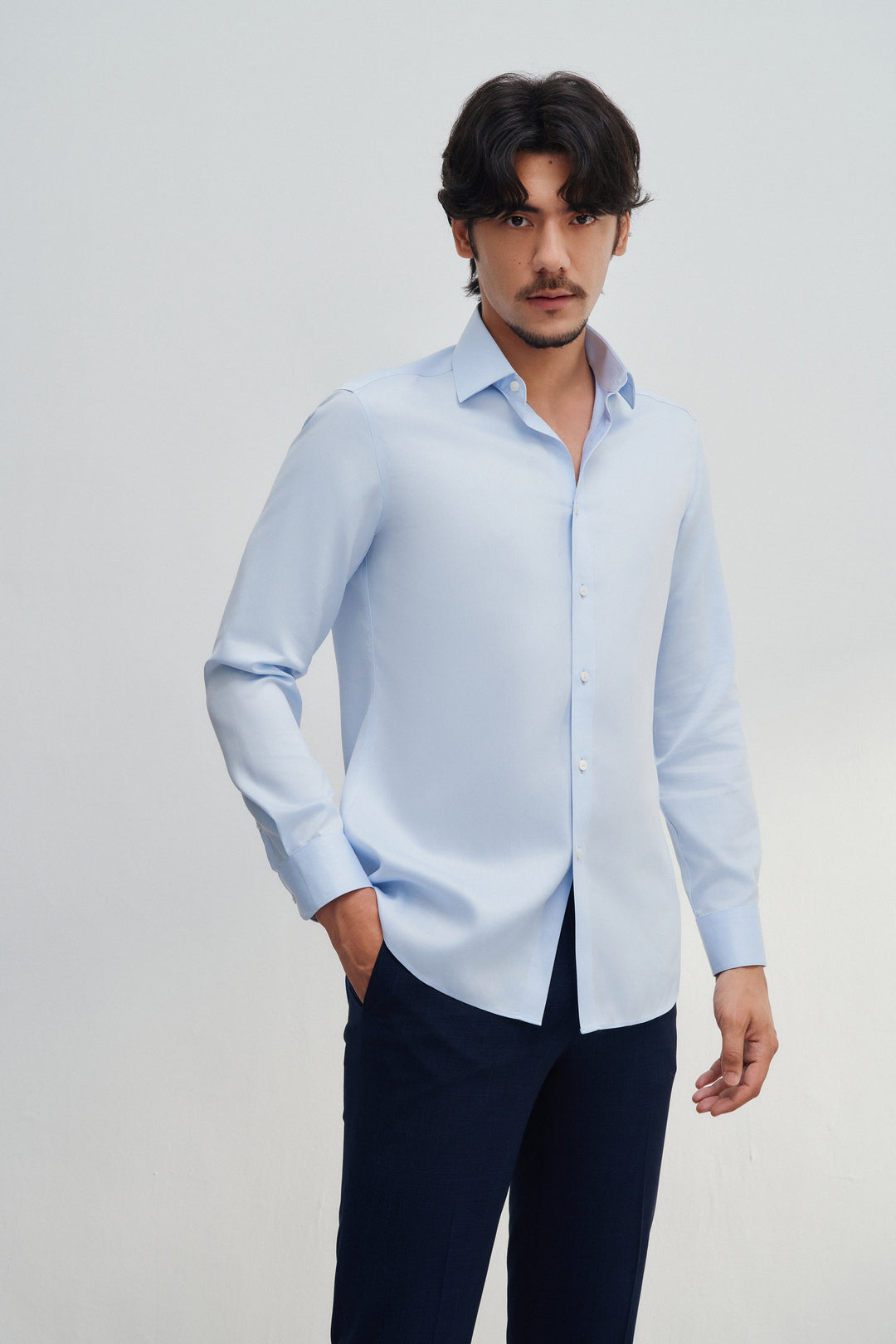 Non-Iron Cotton 長袖商務恤衫