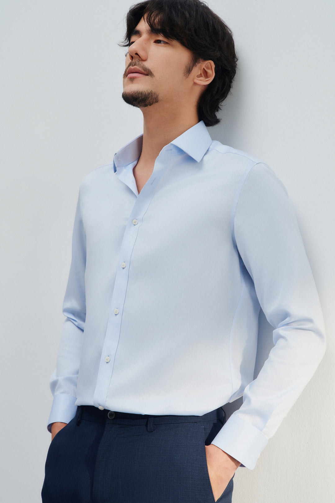 Non-Iron Cotton 長袖商務恤衫