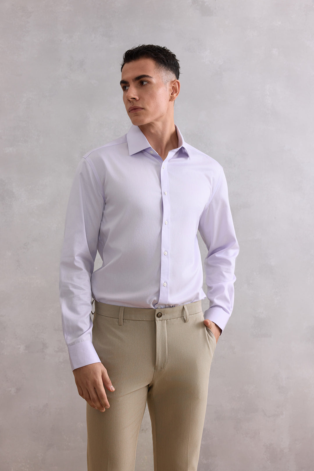 G2000 MAN-non-iron-cotton-long-sleeve-dress-shirt-46120202-Purple