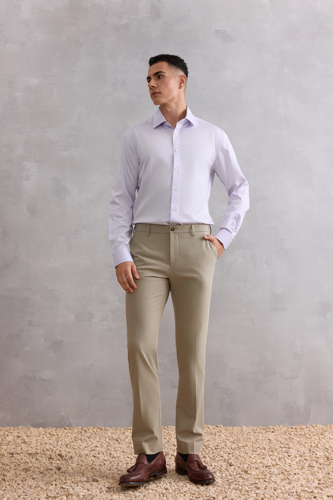 Non-Iron Cotton 長袖商務恤衫