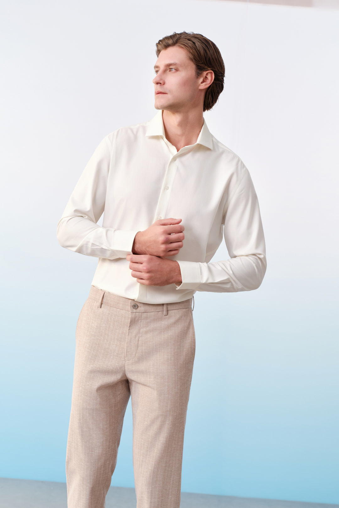 Non-Iron 長袖商務恤衫