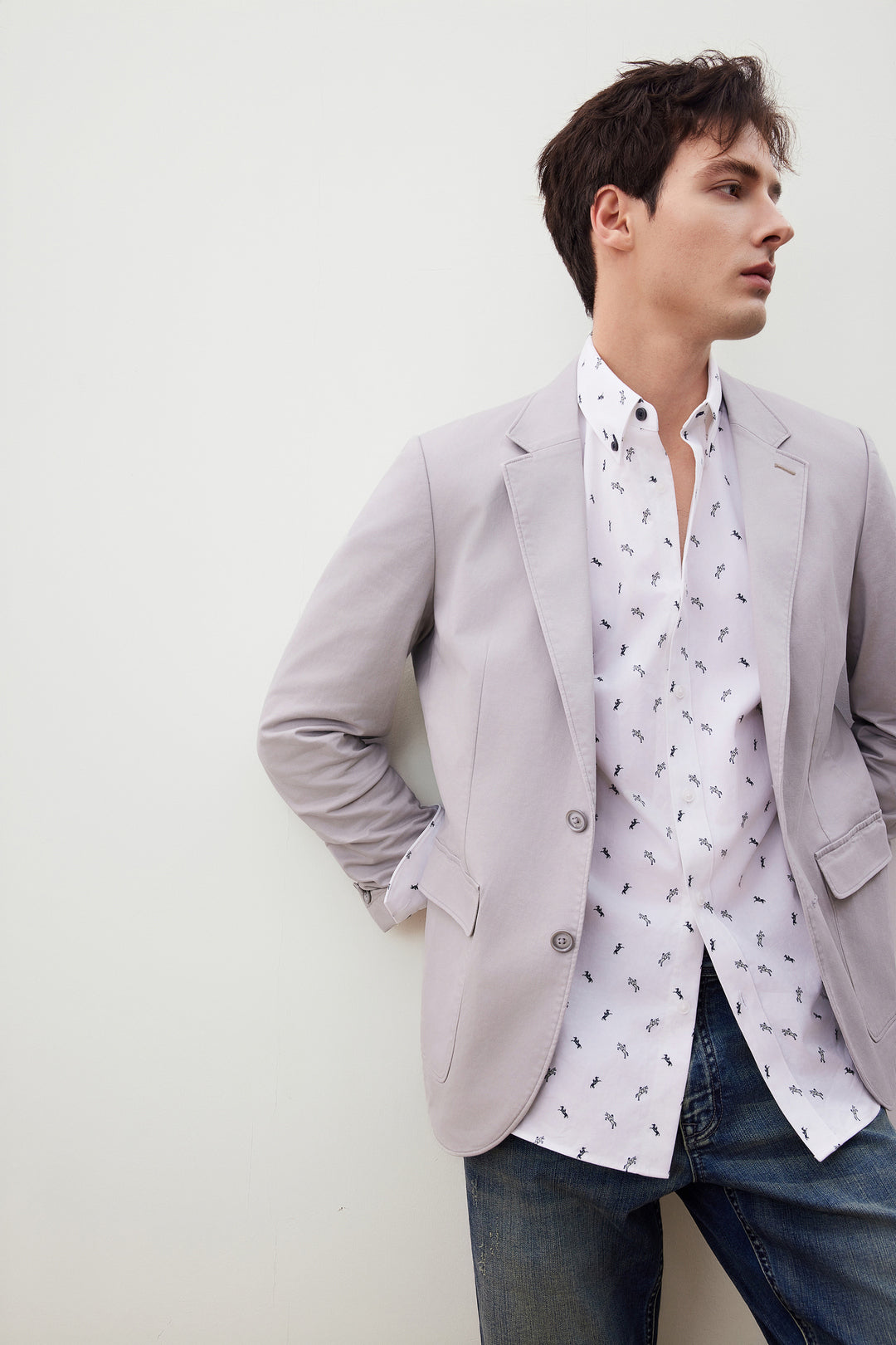 Enzyme Wash 獨立西裝外套